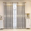 Amidoudou 1 Pair Luxury European Curtains with Valance for Living