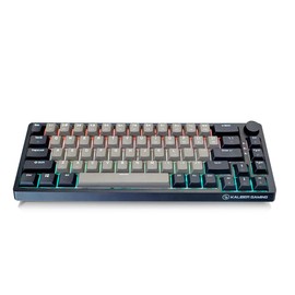 IOGEAR Mechlite Nano Chargeable Gaming Keyboard Wired or Wireless Bluetooth, Built-in Volume Control, PBT Keycaps, Detachable USB-C to USB-A Cable (GKB610R)