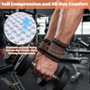 Neyauo 2 Pcs Wrist Compression Sleeve, Wrist Brace Elastic Soft