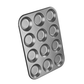Chef Aid 10E10285 Shallow Bun Tin Grey