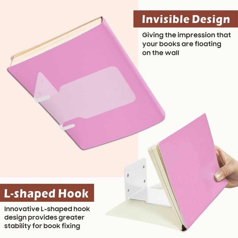 Moco Moment Floating Bookshelf Wall Mounted Bookshelf Invisible Bookshelves Metal
