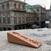 Hodor Door Stopper Natural Beech Wood Anti Slip Rubber Wedge