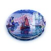 Mirror Small Fold Pocket Makeup Mirror Purple Cosmetic Mirror Handheld