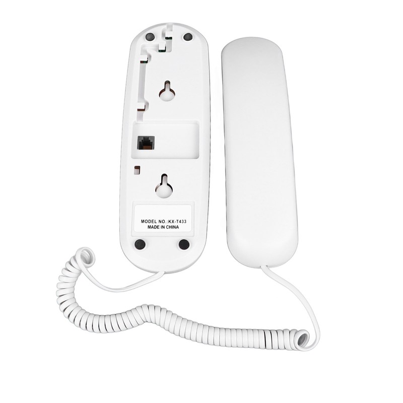 Wall Mountable Telephone Multifunctional Clear Sound Corded Landline Phone for