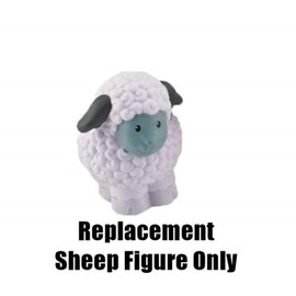 Replacement Part of Fisher-Price Little People Christmas Story - J2404 ~ Replacement White Sheep Figure
