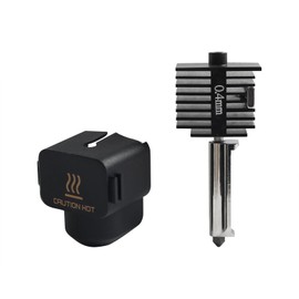 Imdinnogo 3D Printer Accessories Bambu A1/ A1 Mini Hotend Kit: Extruder Replacement Print Head Upgrade High-Temperature 0.4mm Hardened Steel Nozzle Chrome-Plated Heater Block BCZAMD