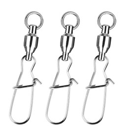 Atibin Bearing Swivels Strong Lures Snaps Marukan Snaps Fishing Jigging Quick Snaps Blue 55 lbs (25 kg)