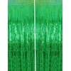 Games Green Birthday Decorations Booth Photo Backdrop Curtain Streamers Tinsel
