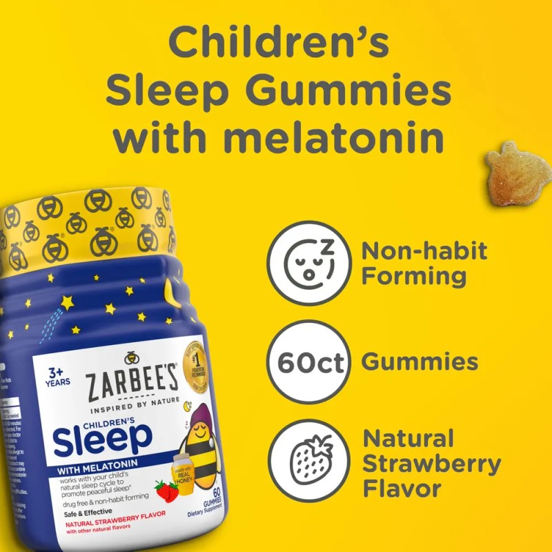 Zarbee's Gomitas Sueño Melatonina 60ct Niños