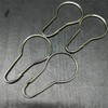 Silver Metal Shower Curtain Style Hanging Clip Chain Hooks Sorting