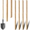 Menkxi 4 Pcs Wooden Shovel Handle Replacement for Long Handle