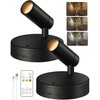 EZVALO Spotlights Indoor with Remote,5500mAh Rechargeable Uplighting Indoor, Wireless LED