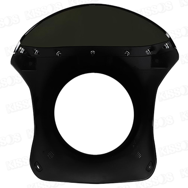 Bike Cafe Racer Front Cowl Rocket Bikini Universal (Black/Smoke Glass)