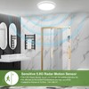24W Motion Sensor LED Ceiling Light Wired, 2400lm 12Inch 2700K/4000K/6500K