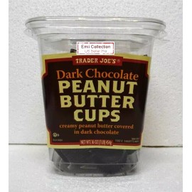 Trader Joe's Dark Chocolate Peanut Butter Cups 16oz 454g Sealed New