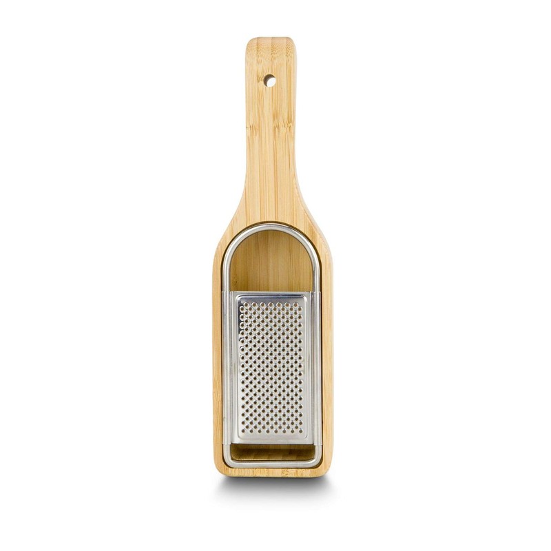 ROMINOX Grana Parmesan Grater Made of Bamboo, Integrated Collection Container,