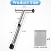 ForoGore 12 Inch Stainless Steel Soil Sampler Probe, T-Style Handle