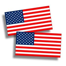 215_Decals 6" American USA Flag Stickers Vinyl Decals Jet Ski SUP Kayak Boat Race Car Truck