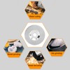 5Pcs Diamond Grinding Wheel 4in Diamond Grinding Disc for Surface