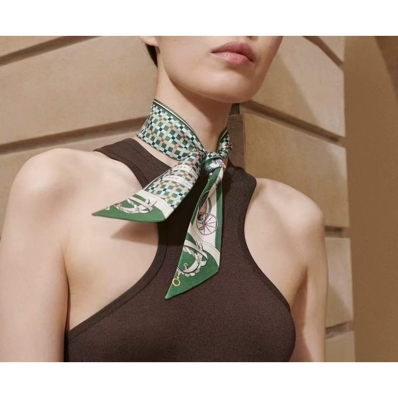 COtheSumay 100% Mulberry Silk Scarf for Handbags,Bags, and Purses,1 Pcs