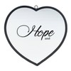 Elanze Designs Hope and… Heart Shaped Black 10 x 10