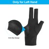 PATIKIL 10 x 3-Finger-Pool-Handschuhe, rechte und linke Hand, Billard-Handschuhe, Pool-Queue-Zubehör