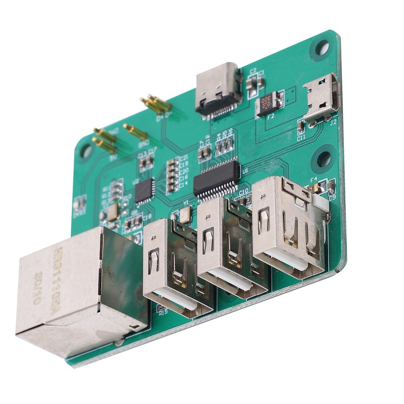 HUB Expansion Board Integrated USB to Ethernet Accessories for Raspberry