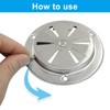 Unlorspy 2Pcs BBQ Smoker Air Vent, BBQ Smokestack Damper Smoker