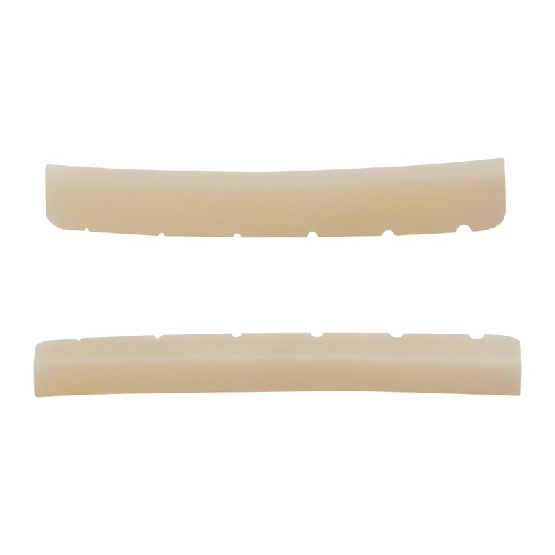 KAISH 2pcs Curved Bottom 7.25" Radius True Bone Nut Unbleached