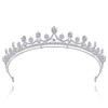 Lovelyshop Shinny Zircons delicada Tiara de aleación nupcial real para