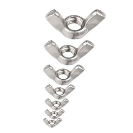 75 Pcs Wing Nuts Assortment Kit,Stainless Steel Metric Butterfly Nuts Assorted(M3/M4/M5/M6/M8/M10/M12),Hand Twist Nuts For Electrical,Automotive,Wood Products,Mechanical Equipment Fixings