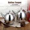 Stainless Steel Teapot with Strainer, Coffee Tea Kettle with Tea