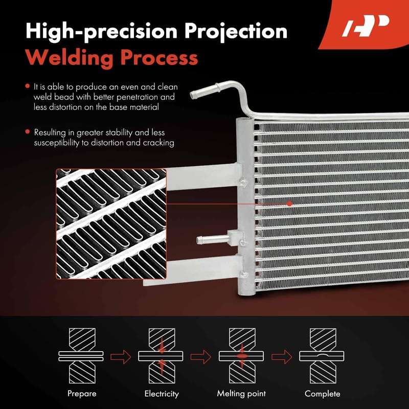 A-Premium Transmission Oil Cooler with Bracket Compatible with Nissan TITAN