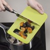Zeal L202L “Straight To Pan” Slim Kitchen Chopping Board, Plastic,