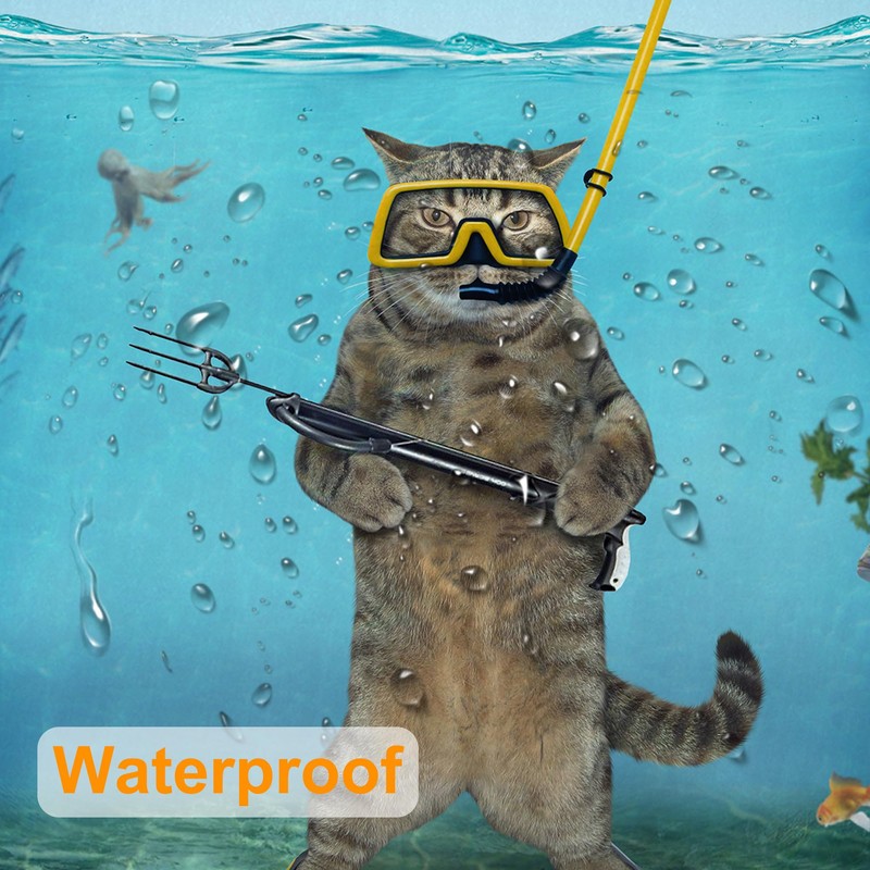 rzzlp Funny Cat Blue Sea Ocean Shower Curtain,Bathroom Shower Curtains