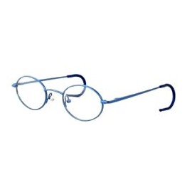 Calabria Kiddy Flex 4 Kids Oval Blue Light Blocking Reading Glasses +3.00 Blue Girls