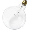 Satco S3013 100-Watt G40 Incandescent Light Bulb, Clear, 4000 Average