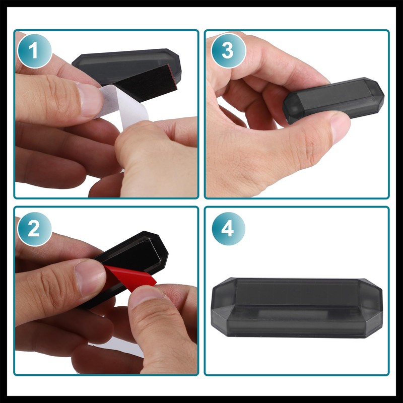 Hihaha Universal Car Solar Power Simulated Dummy Alarm Lamp Red