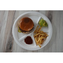 Disposable Namaste 25 Party Dinner Plates,12.5 inch Platter Size, Eco-friendly Compostable Microwave Safe Biodegradable, Heavy Duty