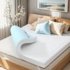 Subrtex Mattress Topper, Twin XL Memory Foam Topper with Cover,