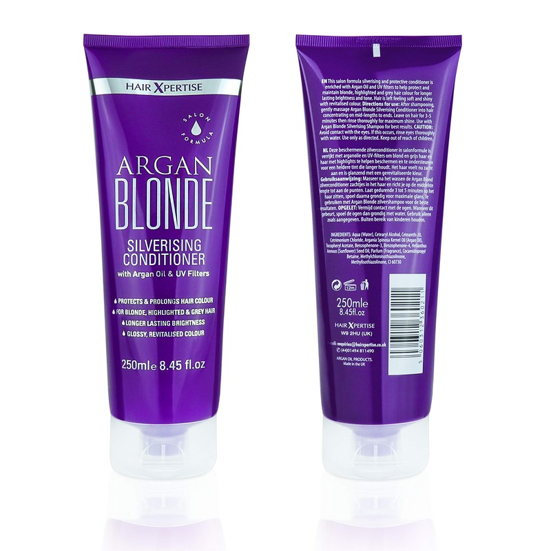 No Yellow Purple Shampoo & Conditioner For Blonde, Grey &