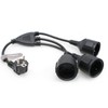 SZRMCC EU Europe Schuko UPS PDU Y Splitter Power Cord