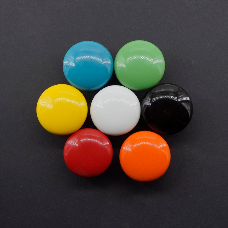 Flomore Round Ceramic Knobs for Nursery Dresser Drawers (Pack of