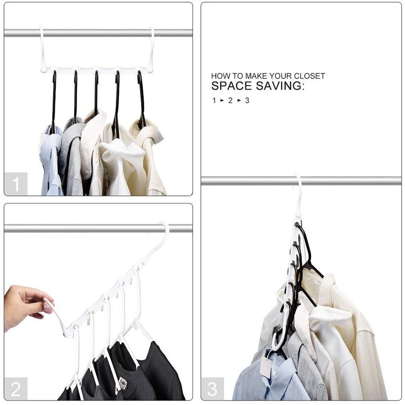 House Day Black Magic Clothes Hangers 10 Pack Space-Saving Clothes