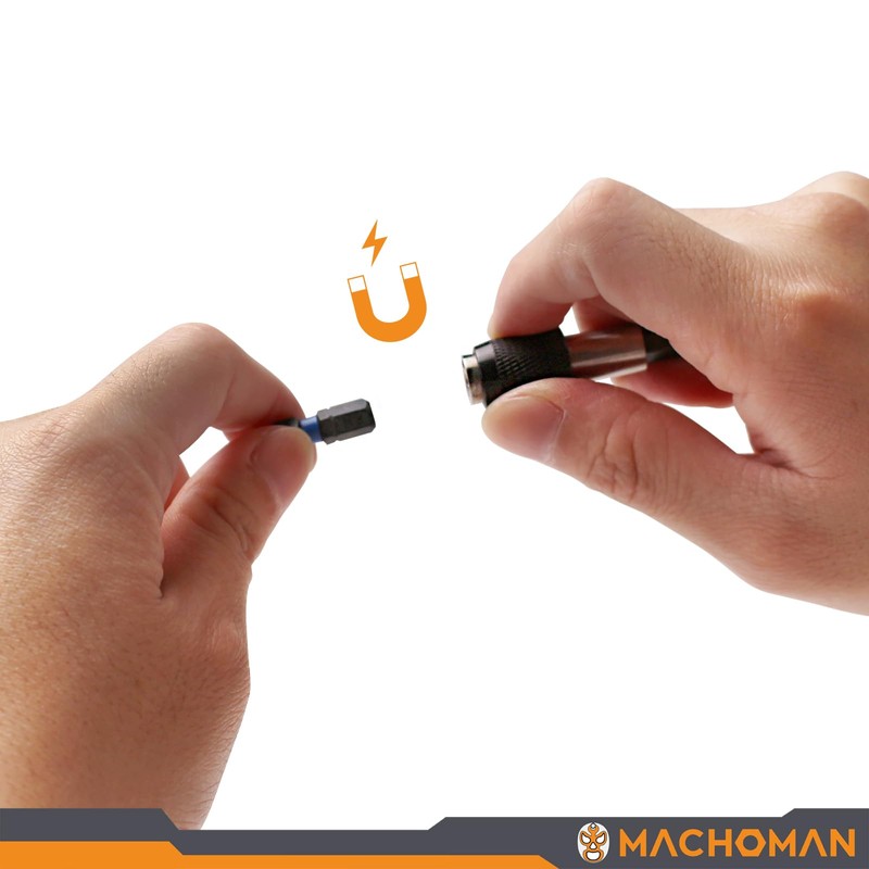 MACHOMAN 1MC061 61 Piece Screwdriver Bit Case with 60 Bits