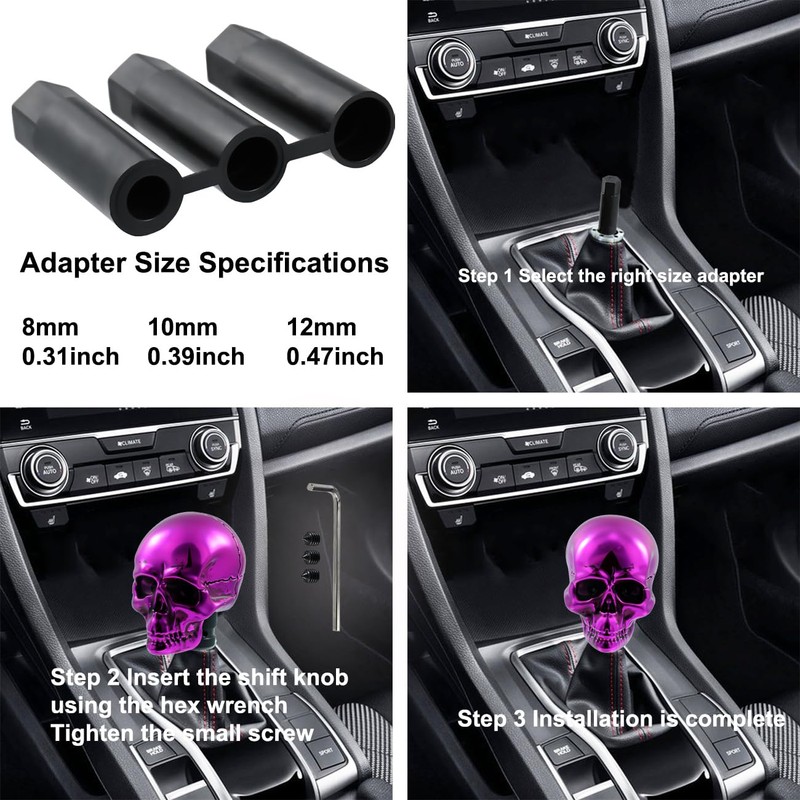 Meibaolin Skull Shift Knobs Driving Handle Stick Unique Cool Gear