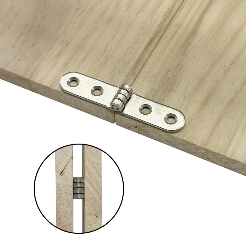8 PCS 180 Degree Round Corner Folding Flip Hinges for