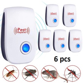 Unbranded 6 pcs Ultrasonic Pest Repeller Control Electronic Repellent Mice Bug Rat Reject