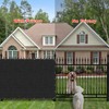 SHADEWIZ 6' x 8' Custom Size Black Privacy Screen Fence