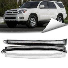 BINQIGOO LED Daytime Running Light Compatible with Toyota 4Runner 2003-2005 Replacement For Front Bumper Trim, White DRL Amber Turn Signal Front Side Marker Headlight (4Runner 03-05)